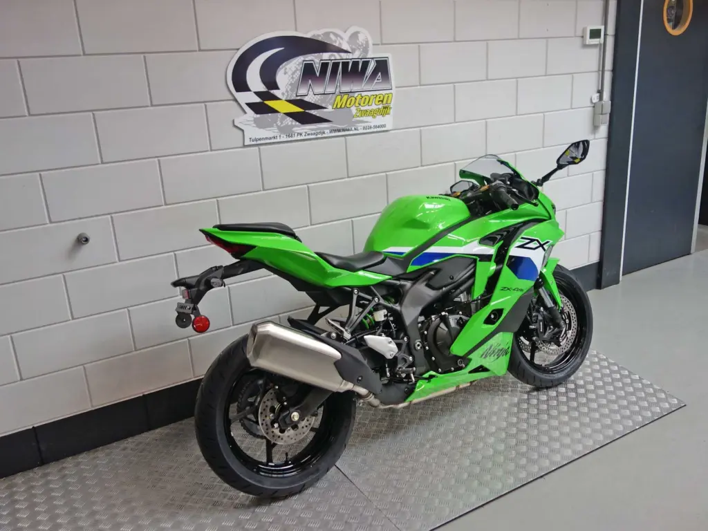 Nieuwe Kawasaki ZX-4 supersport met 399cc motor uit 2026 bij NIWA Motoren