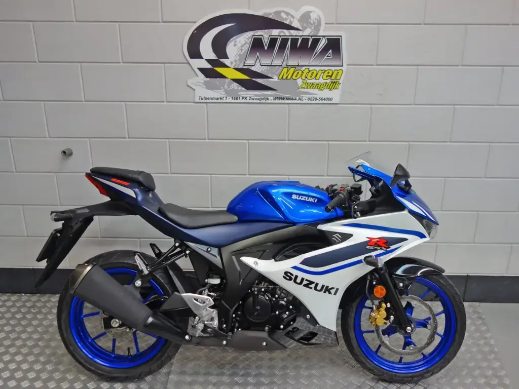Gebruikte Suzuki GSX-R 125 sport met 124cc motor uit 2026 bij NIWA Motoren